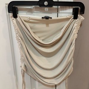 Express Body Contour Compression Ruched Side Tie Cami Size: L in Sandshell 2610